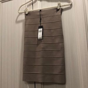 Bcbg women’s banded khaki skirt, small new  w tags